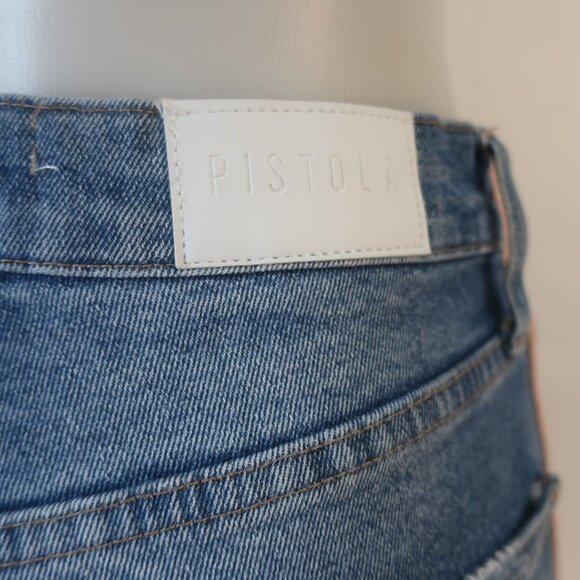 Womens Pistola Blue Nico High-Rise Sporty Side Leg Stripe Denim Jean 26 - Picture 10 of 13